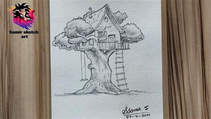 How to Draw Tree House