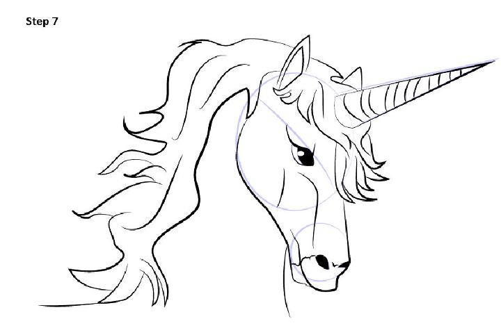 How to Draw Unicorn Head