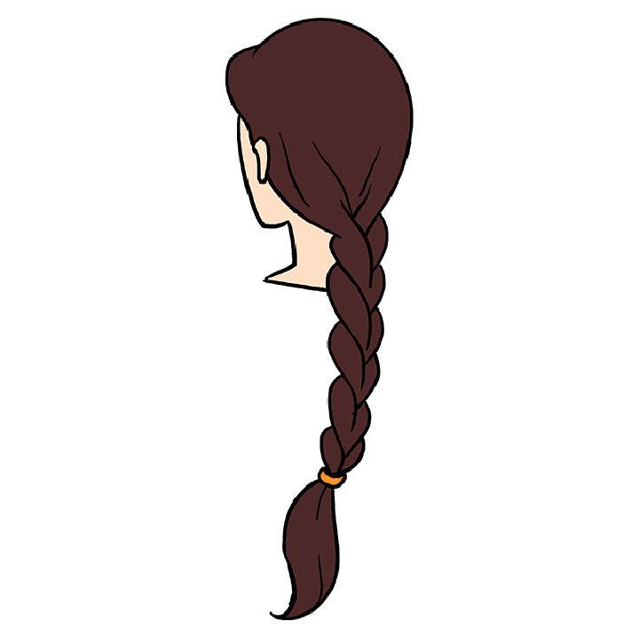 Braid Drawing Step By Step Instruction