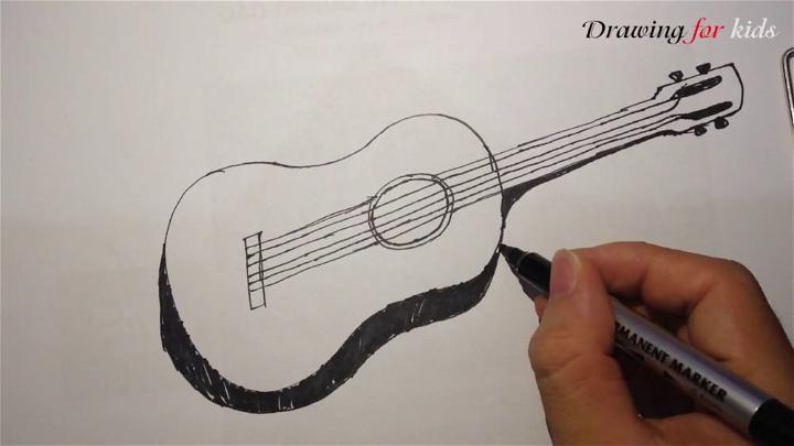 How to Draw a Cartoon Guitar