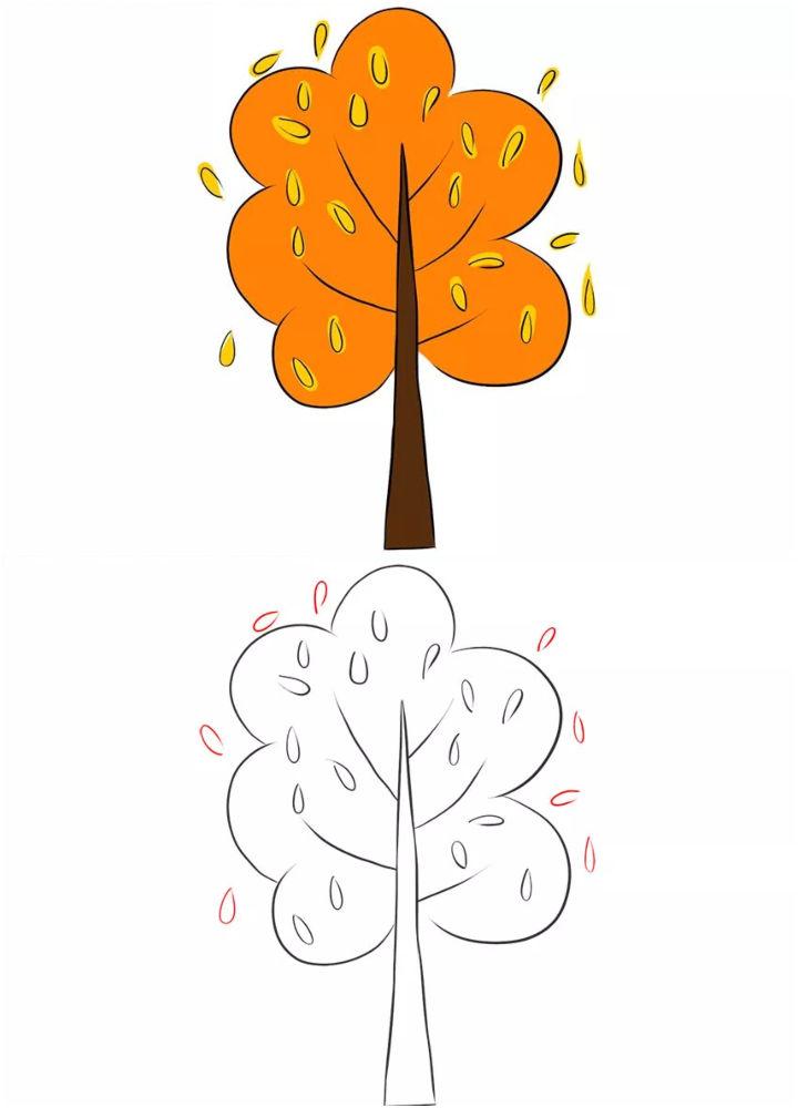 How to Draw a Fall Tree
