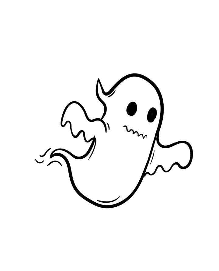 How to Draw a Ghost Step by Step Instructions