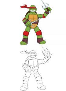 25 Easy Turtle Drawing Ideas - How To Draw A Turtle - Blitsy