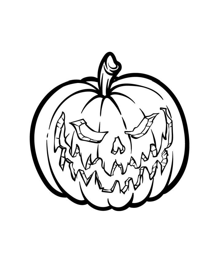 How to Draw a Scary Pumpkin