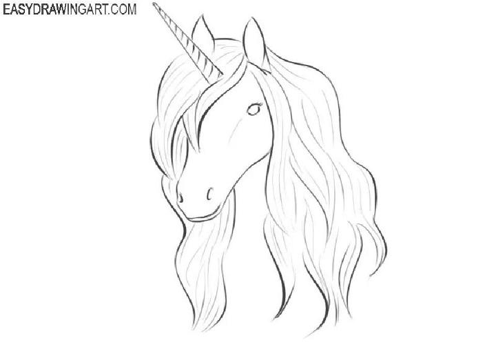 How to Draw a Unicorn Head