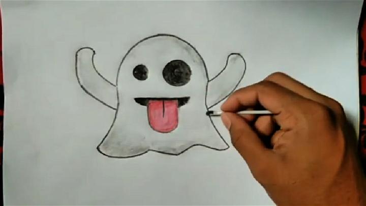 How to Draw the Ghost Emoji