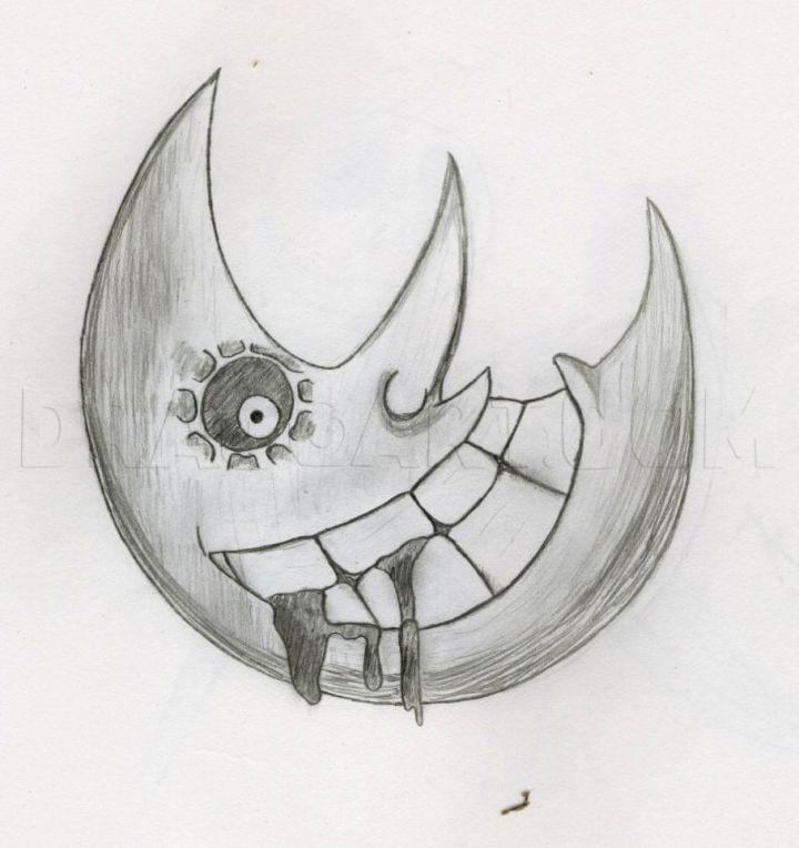 20 Easy Moon Drawing Ideas - How To Draw A Moon - Blitsy