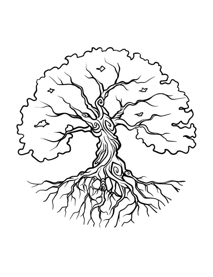 cool tree drawing