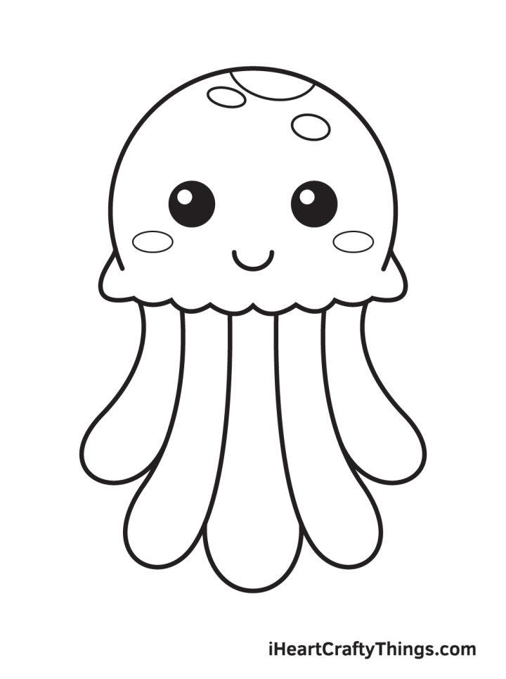 Jellyfish Drawing Step by Step Guide