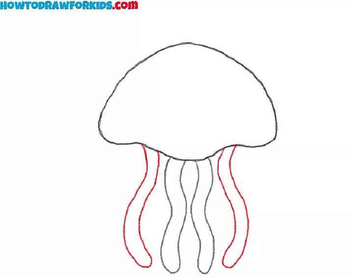 Jellyfish Drawing for Kindergarten