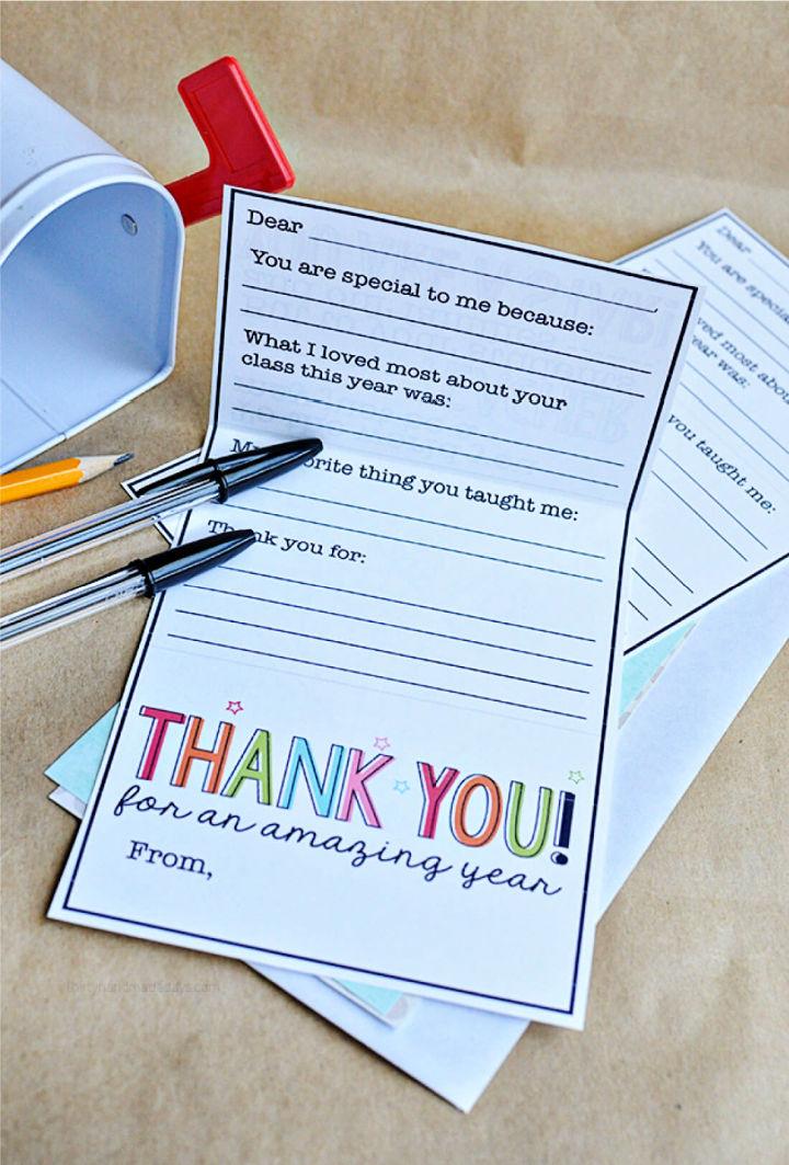 Make a Teacher Appreciation Week Card