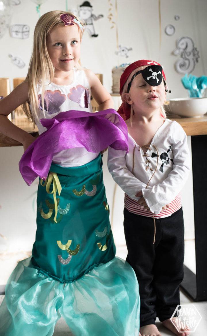 Mermaid and Pirate Costumes with Cricut