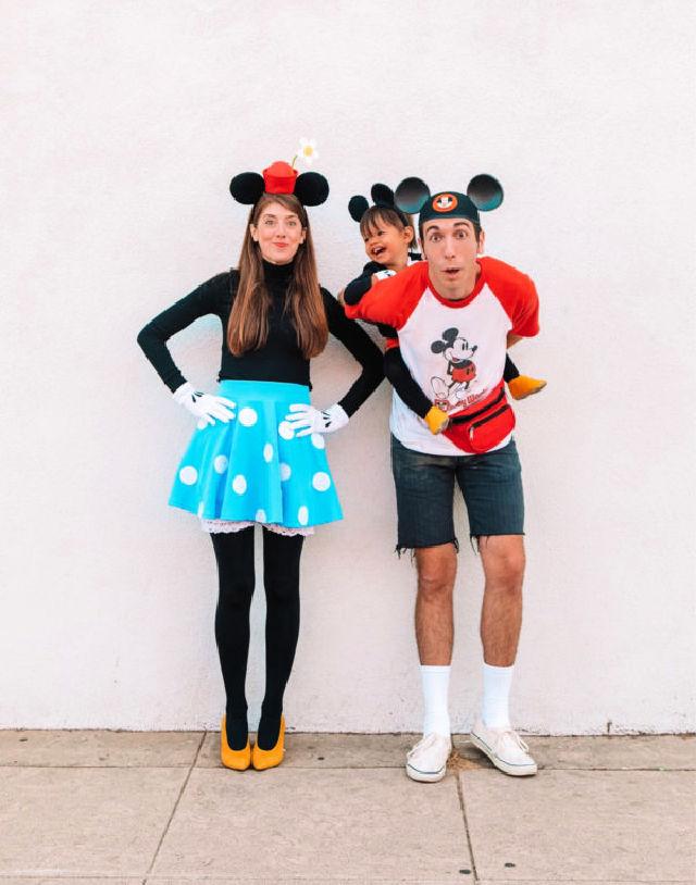 Mickey and Minnie Mouse Family Costume