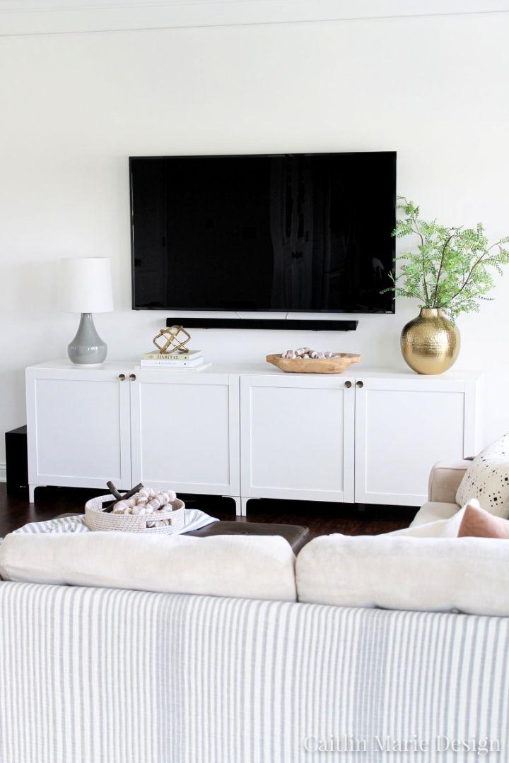 Modern Media Console IKEA Besta Hack