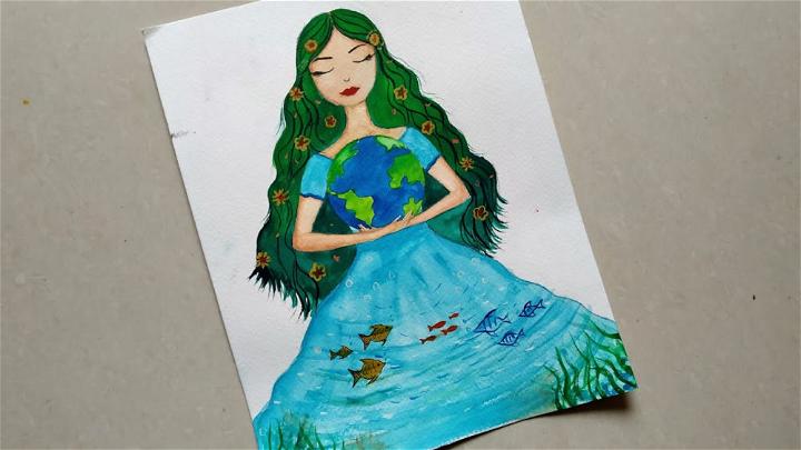 Mother Earth Drawing
