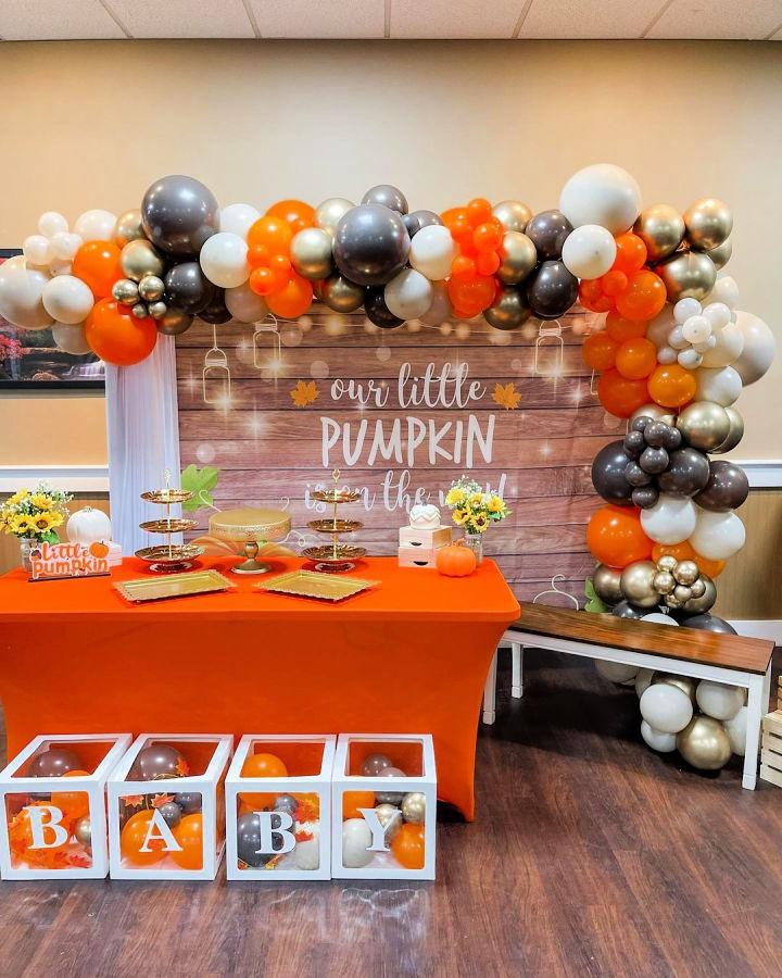 Neutral Fall Baby Shower Theme