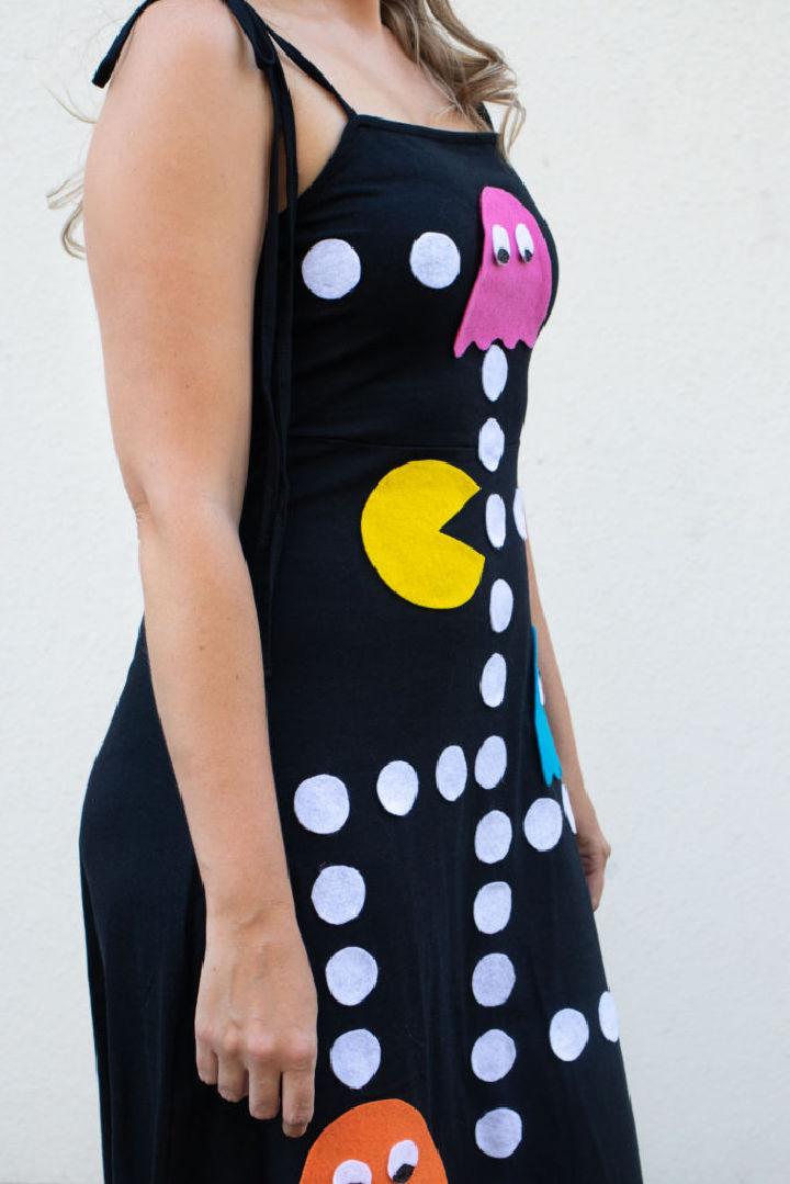 No sew Pac man Costume for Halloween