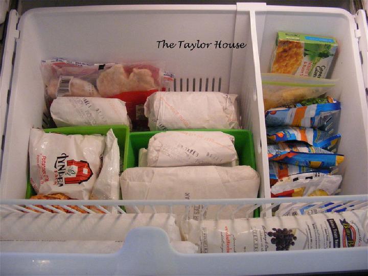 Organize a Bottom Drawer Freezer