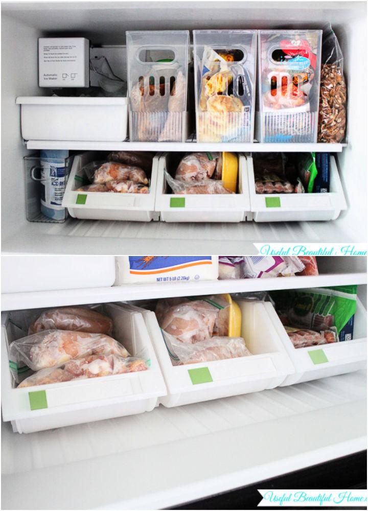 Organizing a Top Freezer