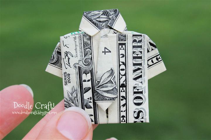 Origami Money Shirt and Tie