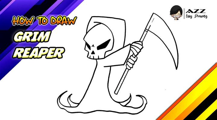 Pencil Grim Reaper Drawing