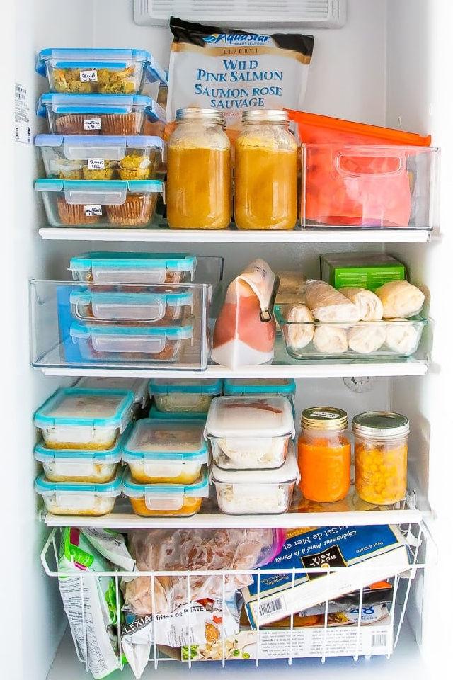 Plastic free Freezer Storage