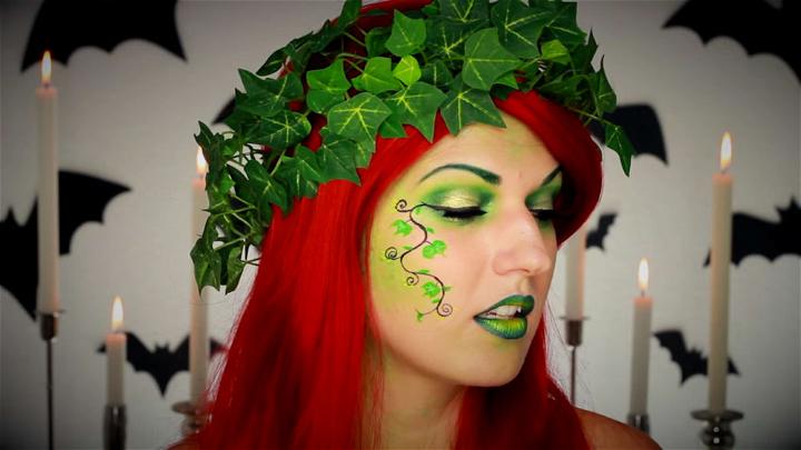Poison Ivy Halloween Makeup Tutorial