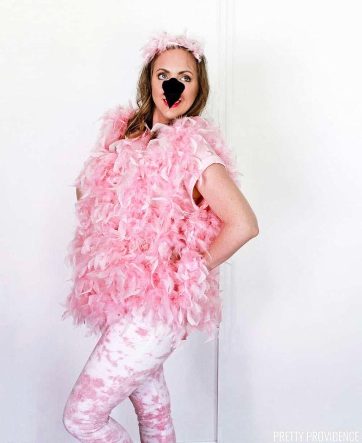 Quick and Easy DIY Flamingo Costume