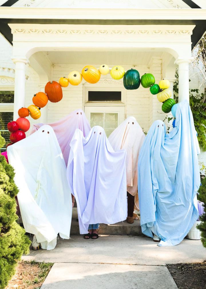 Rainbow Ghosts Family Costume