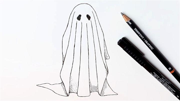 realistic ghost drawing