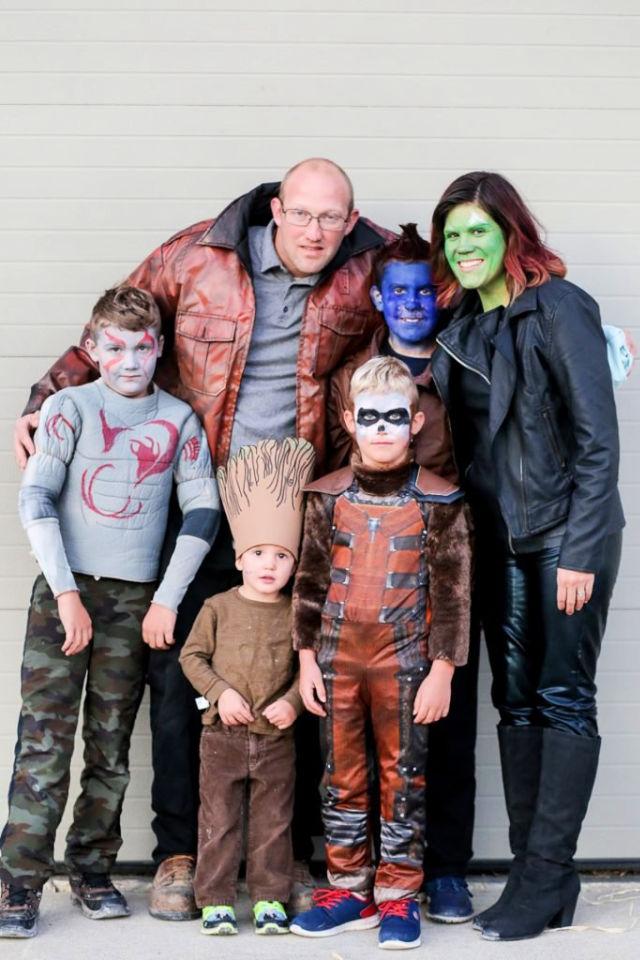 Scary Group Guardians Of The Galaxy Costume
