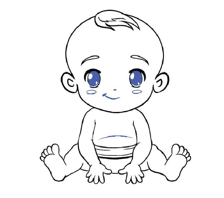 Simpl Baby Drawing Step by Step Instructions