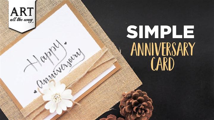 Simple Anniversary Card for Friend