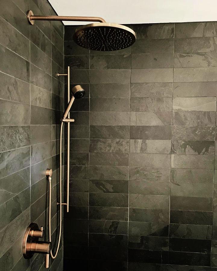 Slate Tile Shower Design