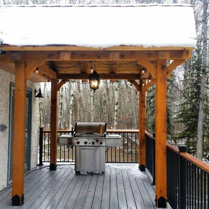 Snow covered Patio Deck