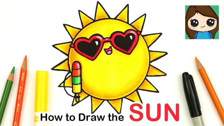 Sun Cartoon Drawing