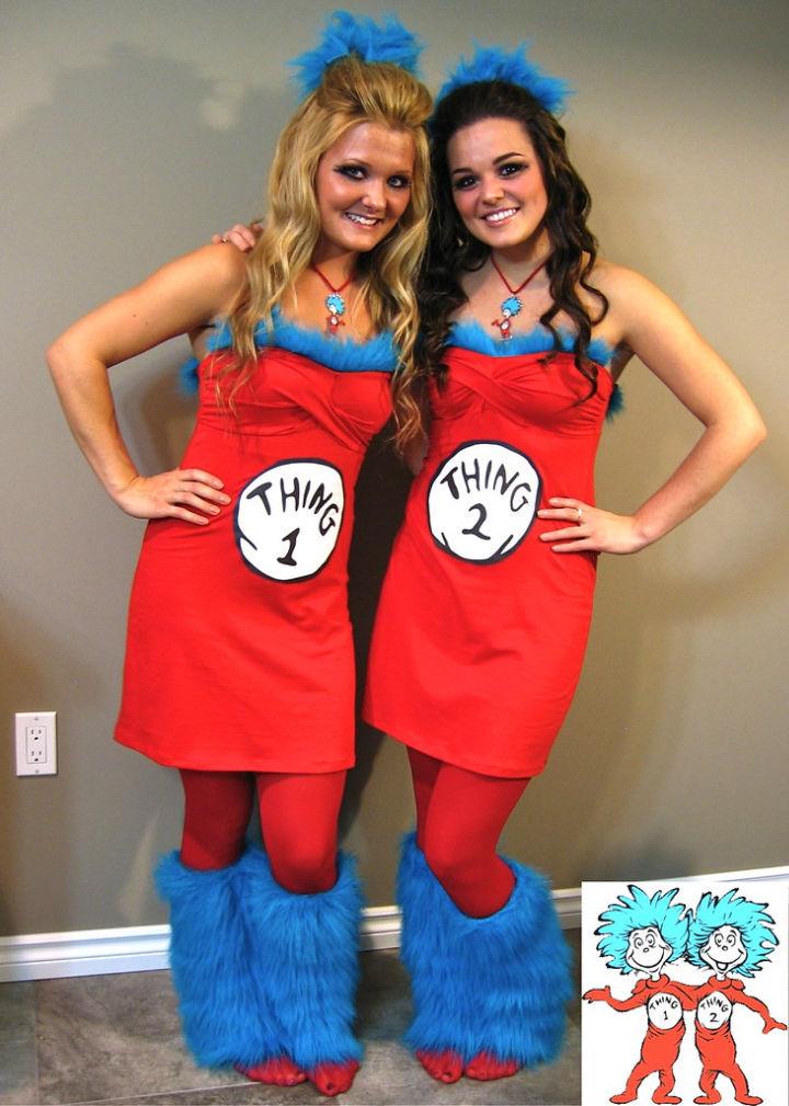 Thing 1 and Thing 2 Halloween Costume