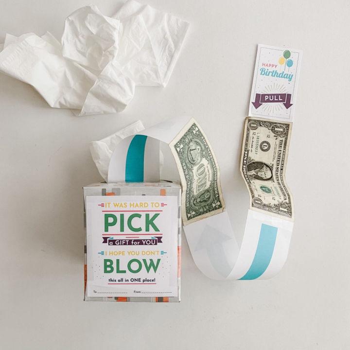 Tissue Box Money Roll