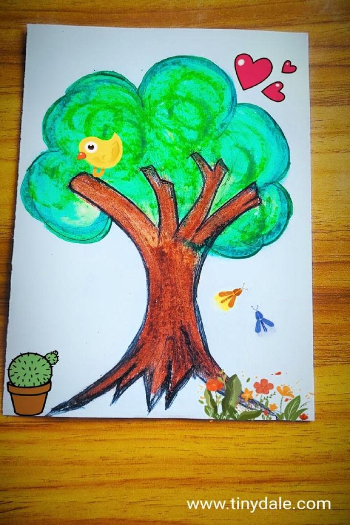 Let's color a tree! 🎨 - Coloring pages Child