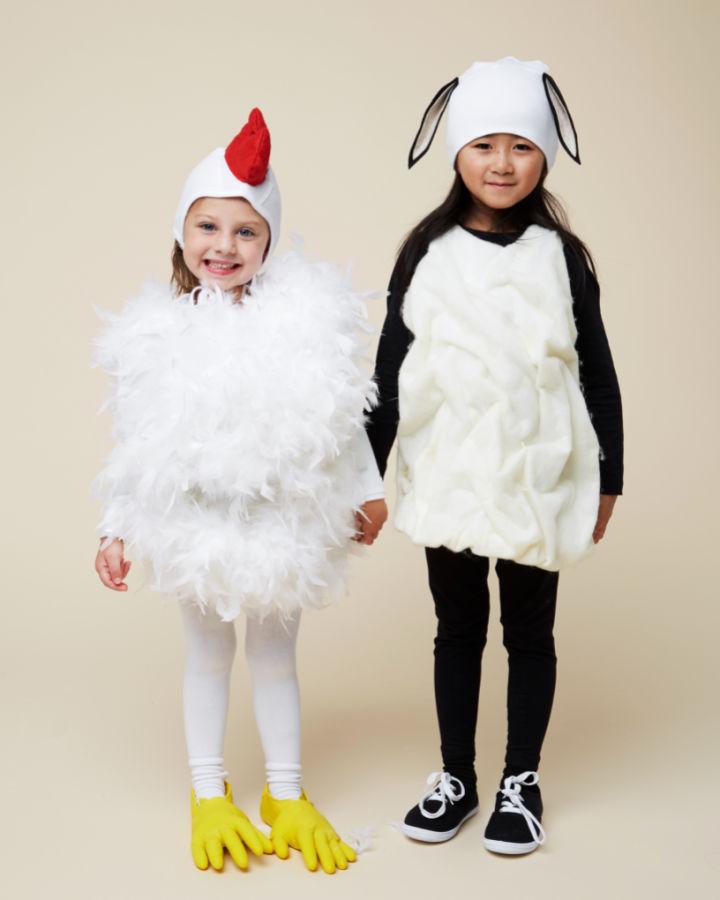 Two Farm Animal Costume for Best Friends