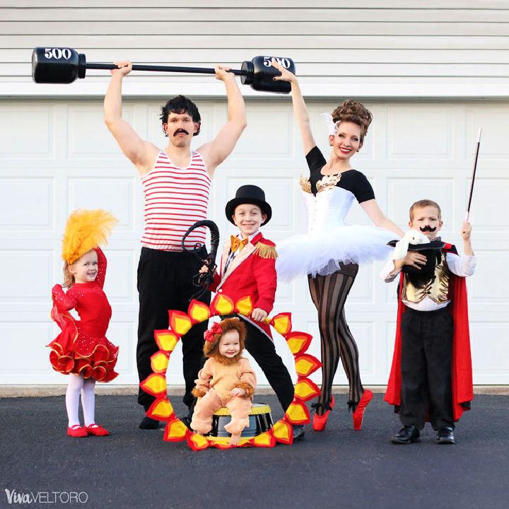 Unique Circus Family Costume for Halloween