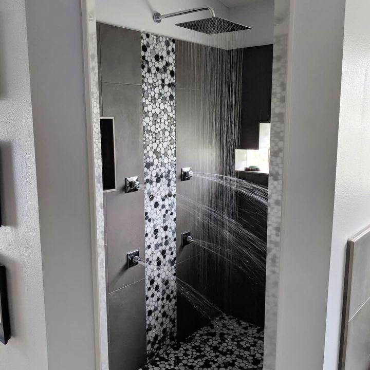 Vertical Shower Accent Tile