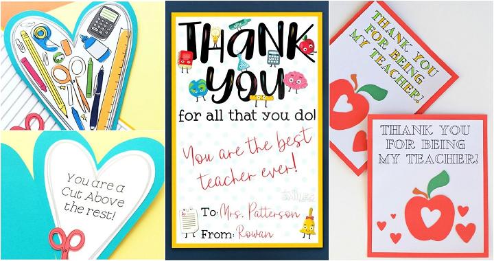 teacher appreciation week card ideas