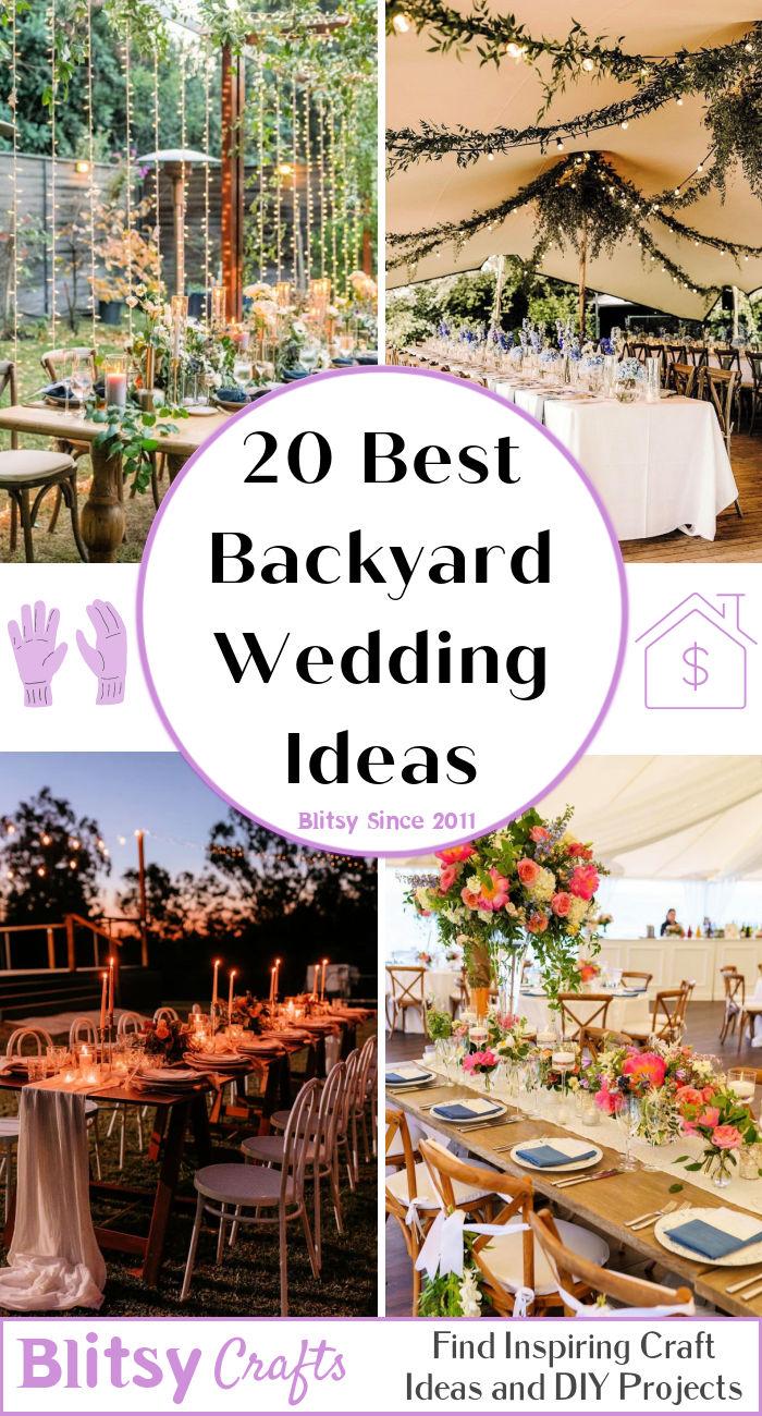 20 Best Backyard Wedding Ideas