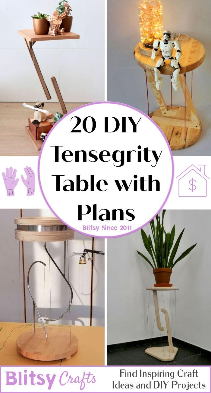 Free Tensegrity Table Plans PDF - Make A Floating Table