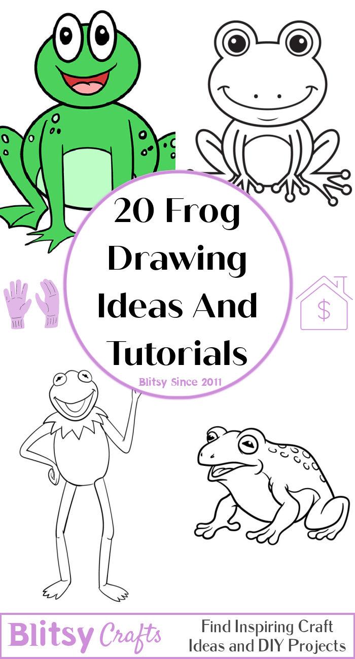 20 Easy Frog Drawing Ideas - How To Draw A Frog