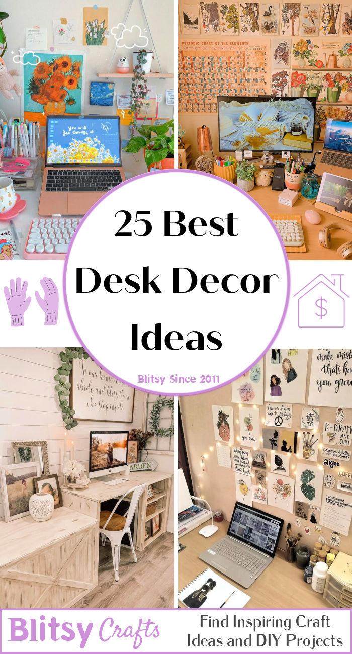 DIY Desk Decor! Cute + Affordable 