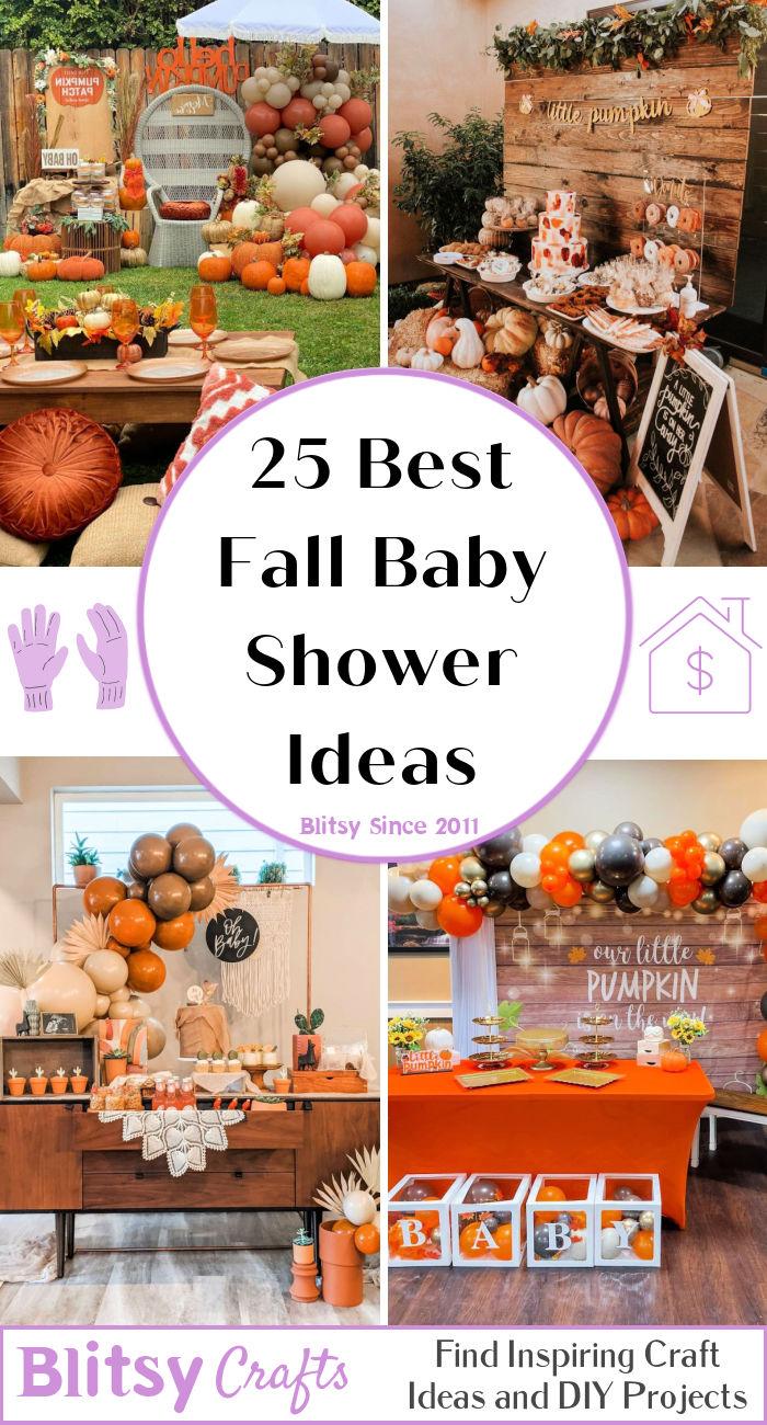 unique fall baby shower ideas, themes and decorations