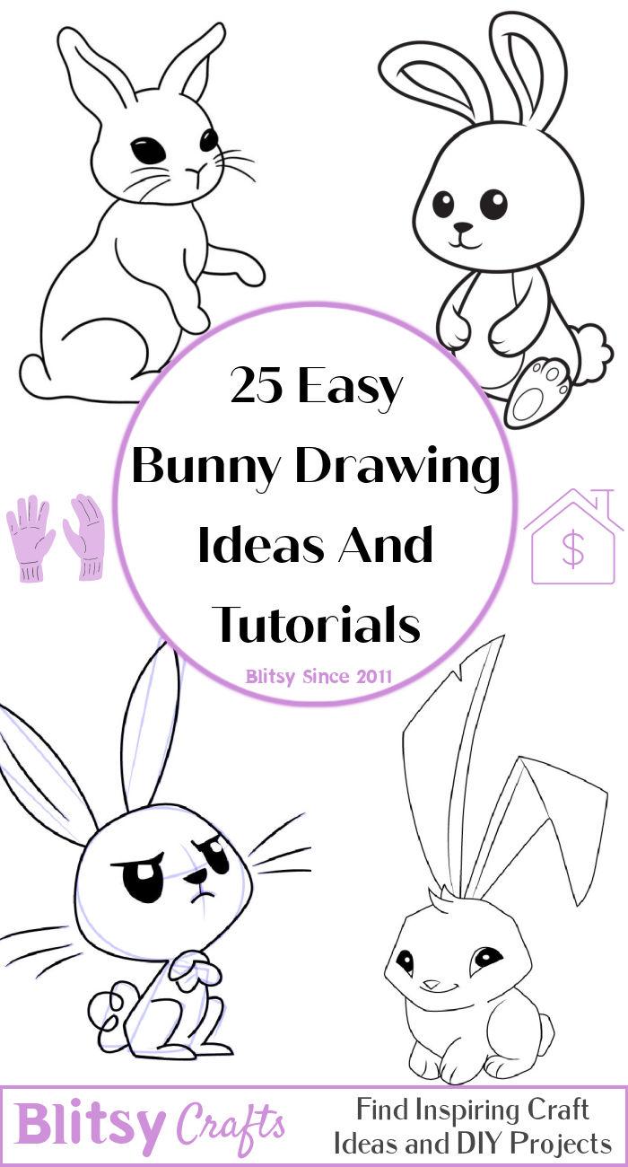 25 Easy Bunny Drawing Ideas And Tutorials 