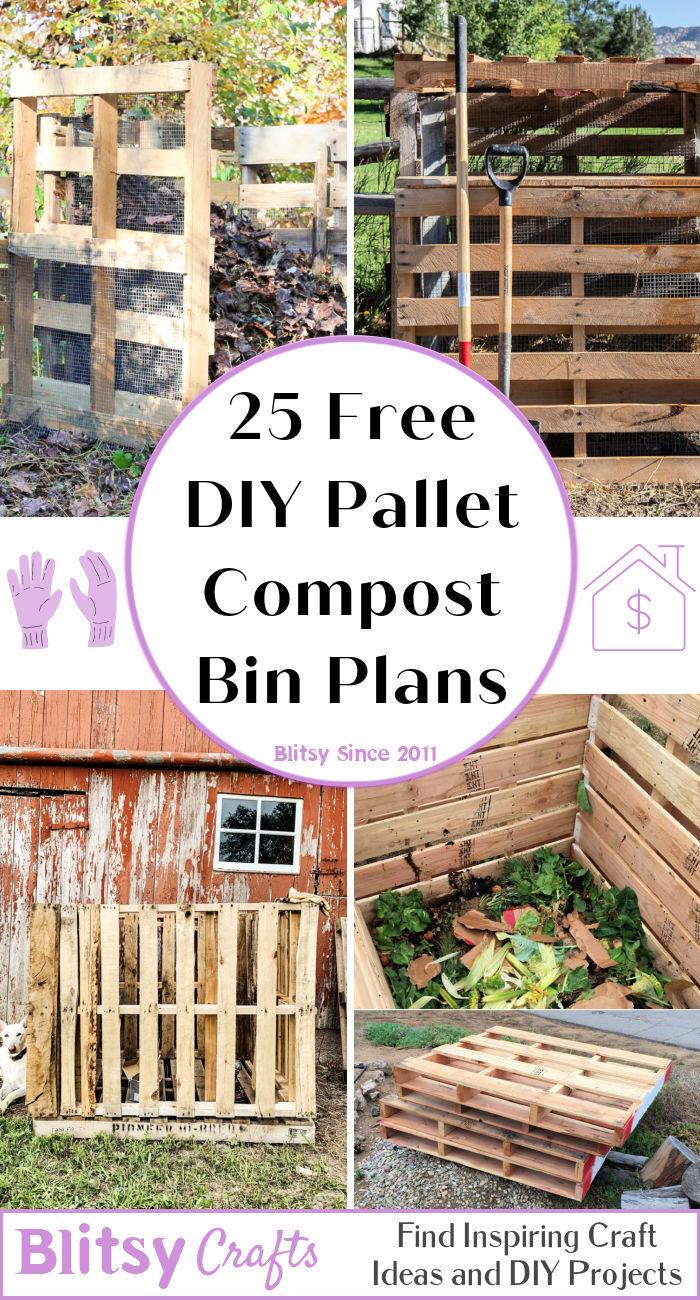 25 DIY Pallet Compost Bin Ideas and Free Plans To Build Your Own compost bin